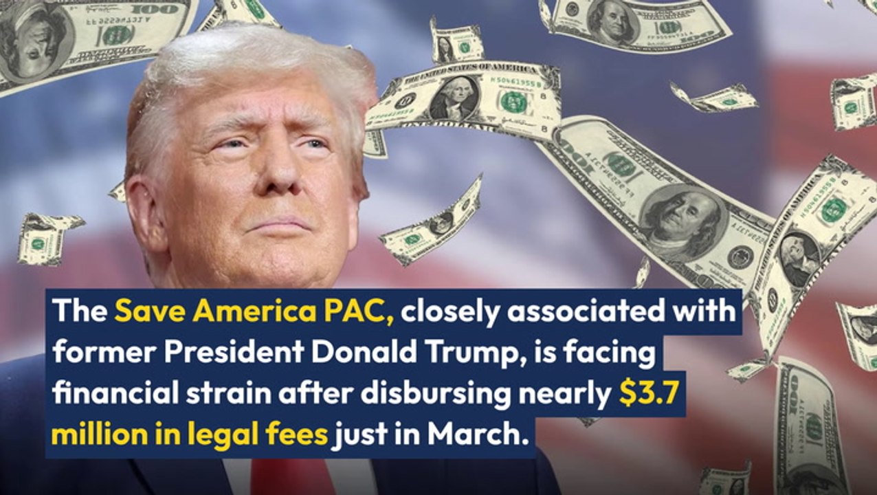 Donald Trump's PAC Doesn't Have Much More Cash Left In Its Tank To Cover His Legal Bills
