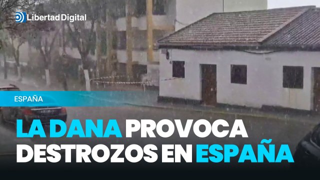 La DANA ha dejado tormentas, granizo y aguaceros en España