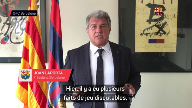 Joan Laporta n'exclut pas de demander à rejouer le Clasico
