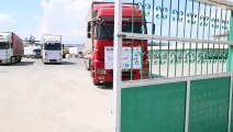 فيديو: شاحنات مساعدات كويتية تصل شمال القطاع