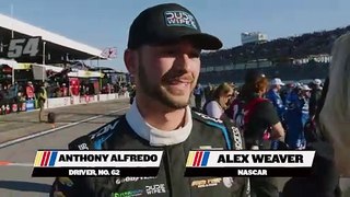 Anthony Alfredo reacts to sixth-place finish for Beard Motorsports