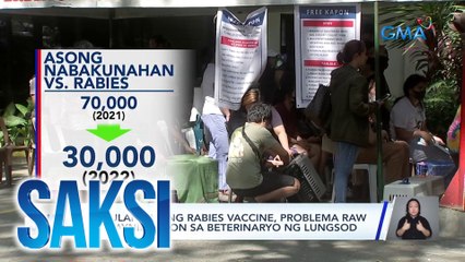 Kakulangan ng rabies vaccine, problema raw sa Maynila ayon sa beterinaryo ng lungsod | Saksi