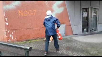 Azione di Ultima Generazione a Venaria Reale, vernice contro il G7