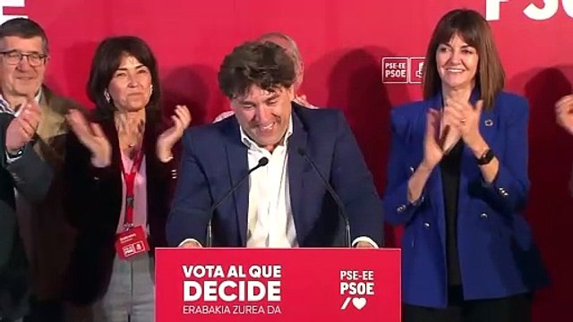 De la alegría de PSOE a resignación en Podemos: Los partidos asumen el resultado de Euskadi