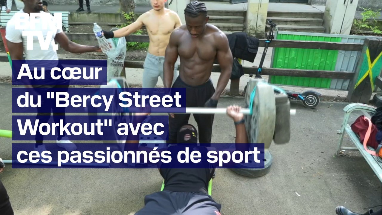 Paris: le "Bercy Street Workout", le repaire des passionnés de musculation en plein air