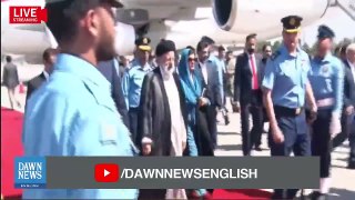 Iranian President Arrives In Pakistan _ Dawn News English