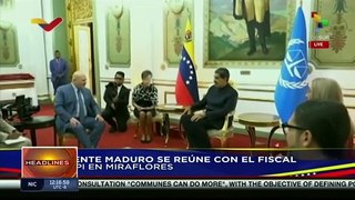 President Nicolas Maduro meets with International Criminal Court prosecutor on official visit