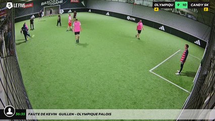 Faute de Kevin   Guillen - OLYMPIQUE PALOIS