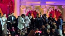 محمد فؤاد يرتدي لوك مختلف في زفاف نجلة، وتحيه خاصة من محمد حماقي لمصطفى قمر وإيهاب توفيق
