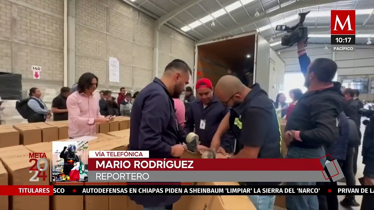 IEEM recibe material electoral para el próximo 2 de julio