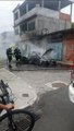 Carro incendiado em São Pedro, Vitória