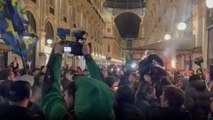 Scudetto Inter, al triplice fischio parte la festa in Galleria a Milano