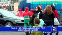 Senamhi: temperaturas caerán por debajo de los 20 grados en Lima