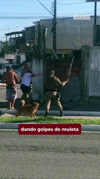 Briga de vizinhos termina em disparos de arma de fogo e até golpes de muleta