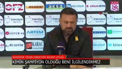Bülent Uygun, Fenerbahçe maçı sonrası sert konuştu: Biz Sivaslılar, Yiğidolar aslan gibi duruyoruz