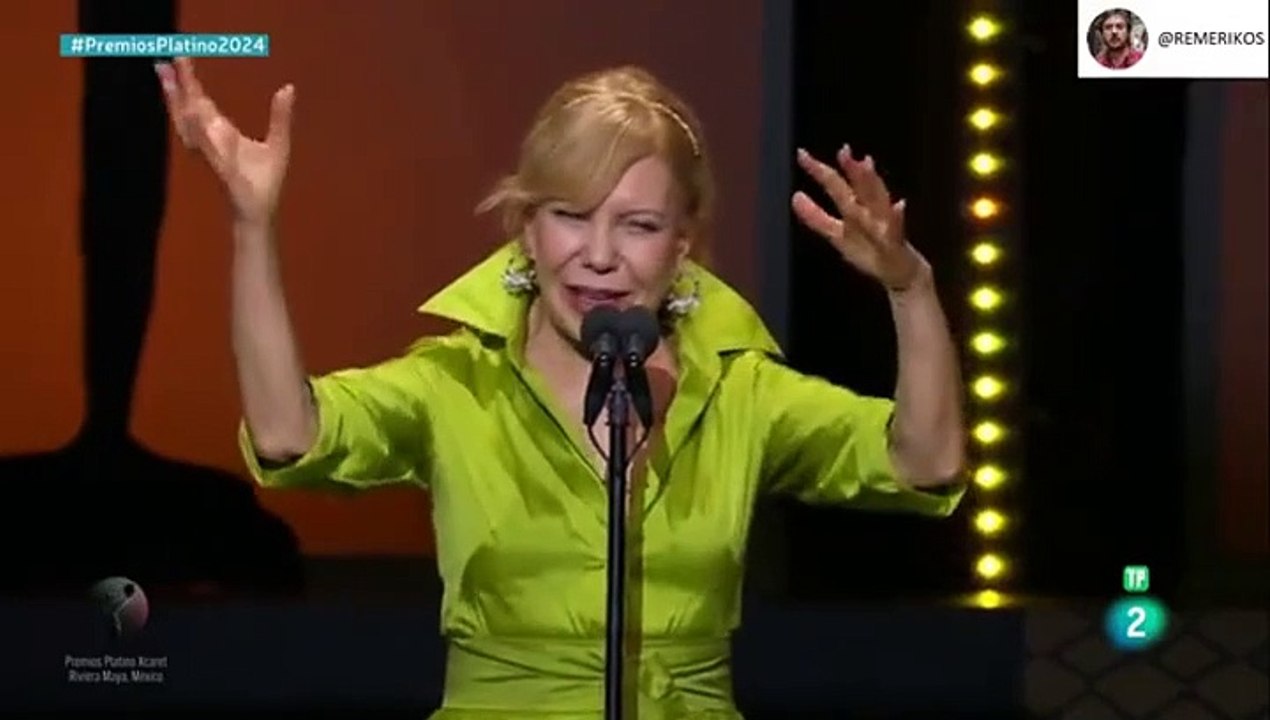 Cecilia Roth recibió el Premio Platino de Honor y habló sobre la situación actual del país