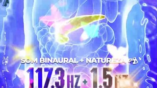 PANCREAS 117.3 Hz + Ondas Binaurais 1.5 Hz Abraham Universal Healing + Sons Natureza 8D