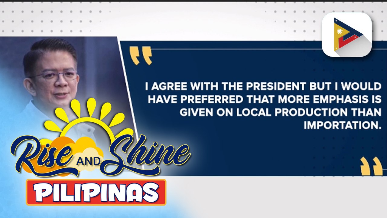 Suportado ng ilang senador  ang bagong hakbang ni PBBM  para mapababa ang presyo ng bilihin