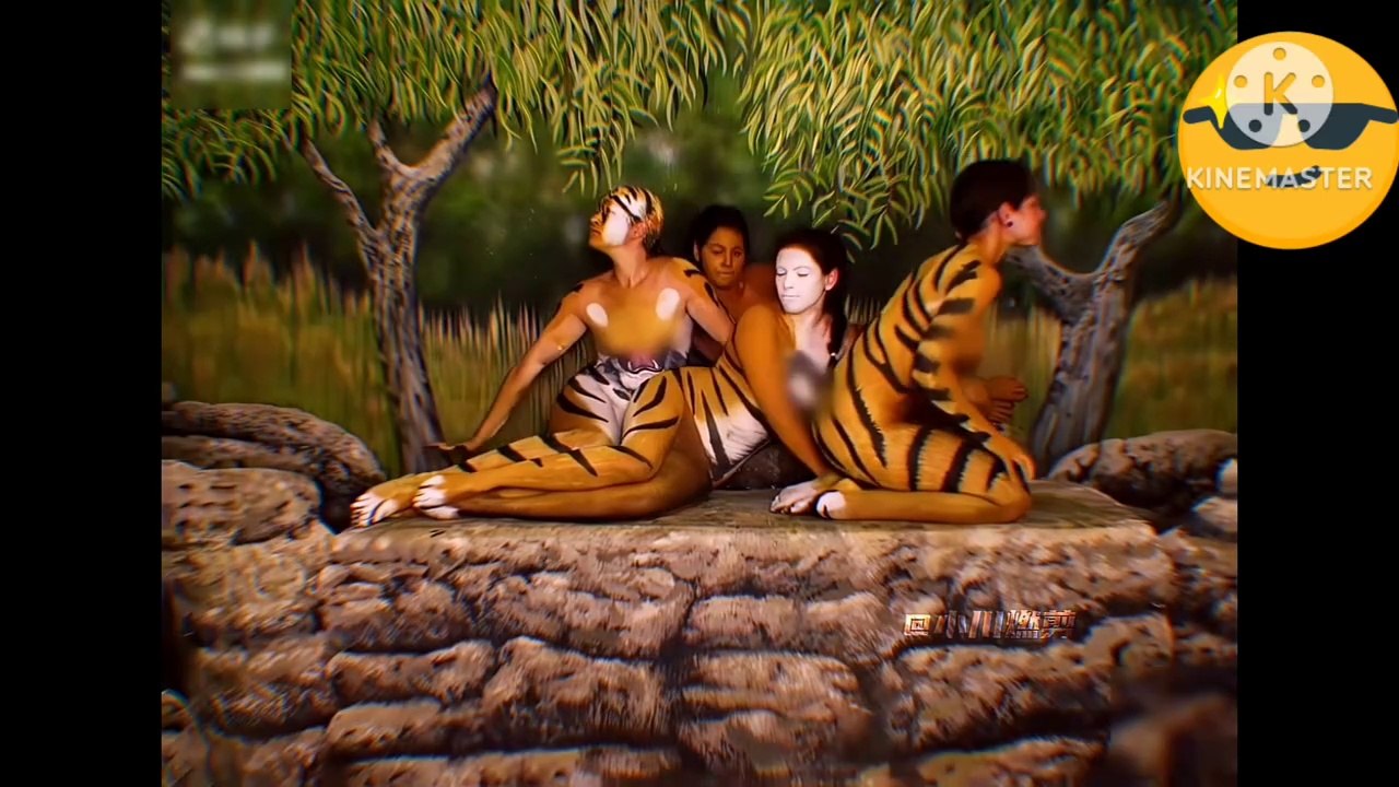 Creating colour of art|chinna people creating colour of animals|respect for creative art