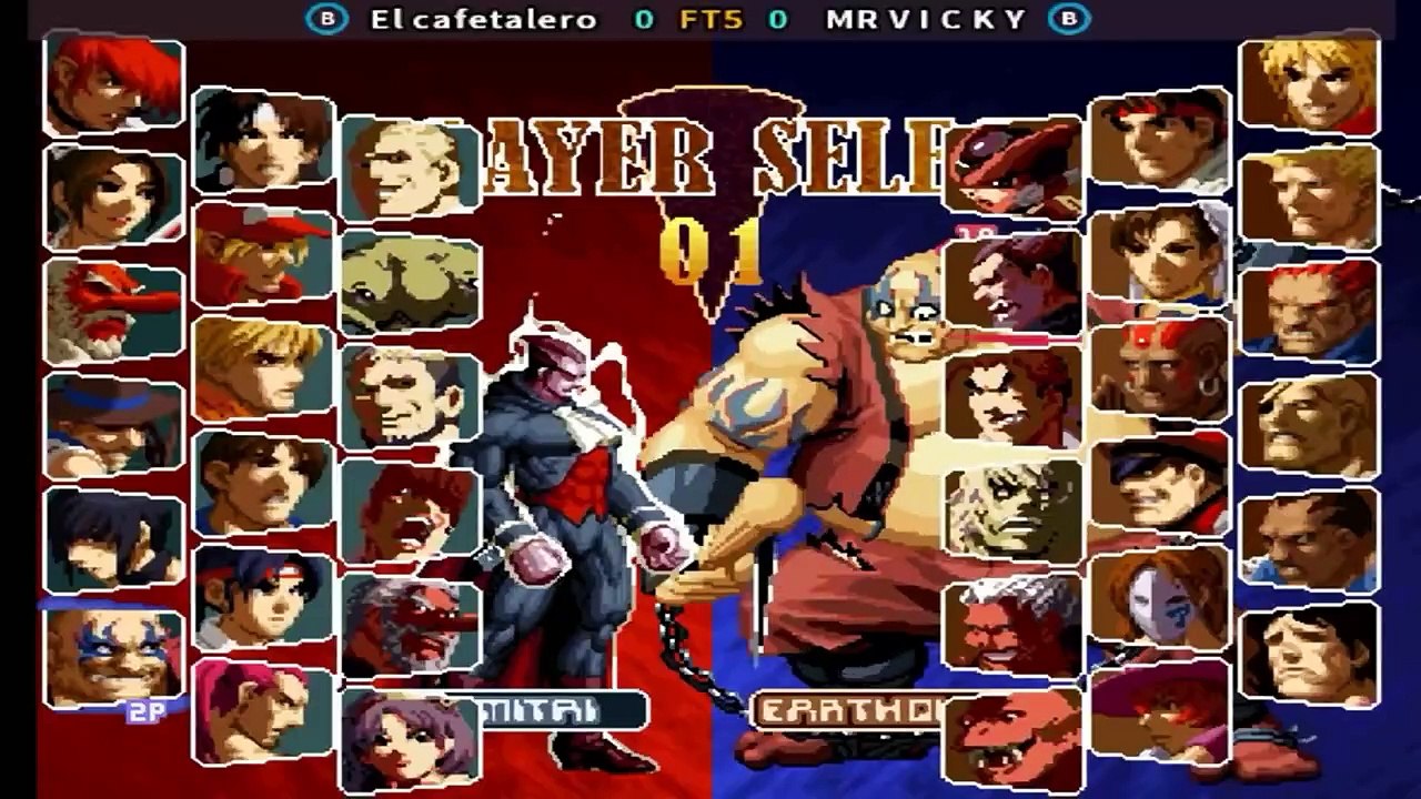 SNK vs. Capcom - SVC Chaos Super Plus - El cafetalero vs MR V I C K Y FT5