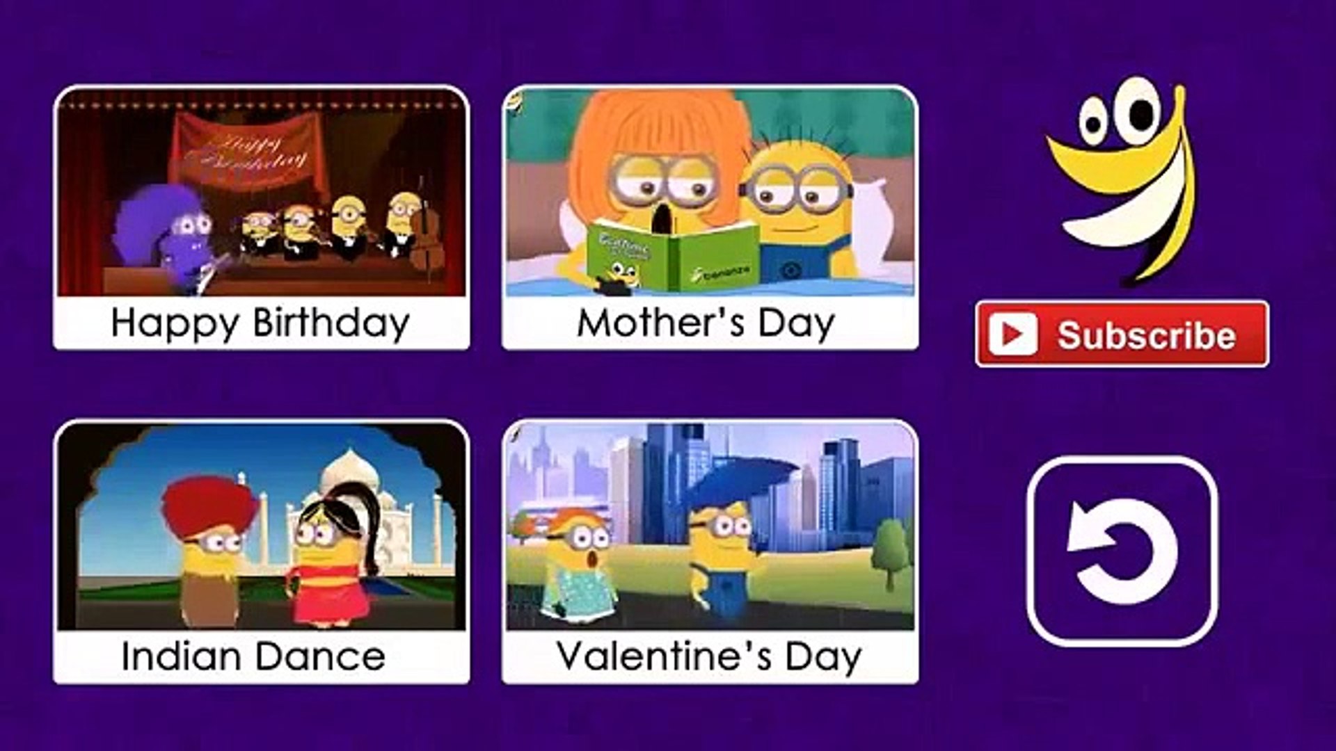 les minions Joyeux anniversaire (Happy Birthday Song ) ~ drôle dessin animé, image size:1920x1080