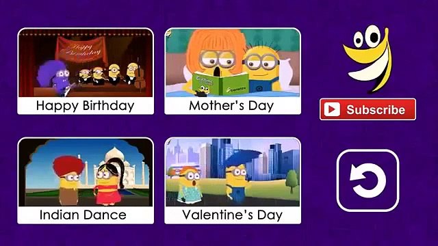 les minions Joyeux anniversaire (Happy Birthday Song ) ~ drôle dessin animé