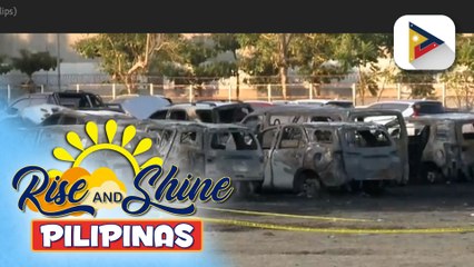 Imbestigasyon sa pagkasunog ng 19 sasakyan sa NAIA Terminal 3 parking extension, nagpapatuloy;