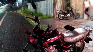Chuva provoca queda e motociclista fica ferida no Coqueiral