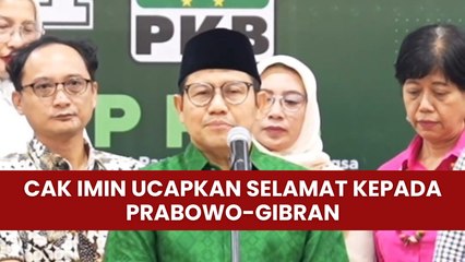 Cak Imin: Selamat Kepada Prabowo-Gibran