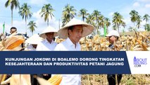 PRESIDEN JOKOWI TINJAU PANEN RAYA JAGUNG DI KABUPATEN BOALEMO PROVINSI GORONTALO