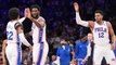 Philadelphia 76ers Lead Late in Game Against the New York Knicks