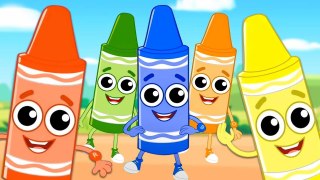 Five Little Crayons, Colors Song and Educational Videos for Kids