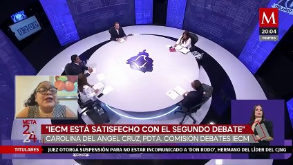 "El IECM está satisfecho con el segundo debate chilango": Carolina del Ángel Cruz