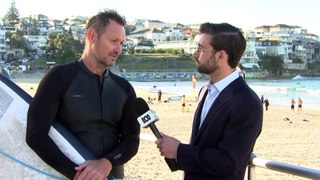 Surfers honour stabbing victims at Bondi Beach