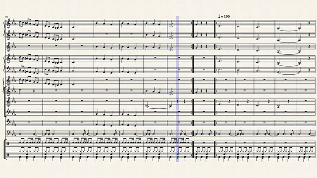 النوتة الموسيقية ,,,مع الالات,,,,لرائعة فريد الاطرش,,,بنادى عليك,,,,تدوين ماهر الغمرى