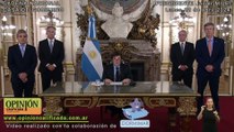 Primer trimestre: cadena nacional del Presidente Milei