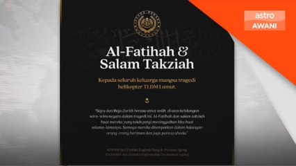 Yang di-Pertuan Agong ucap takziah kepada keluarga mangsa