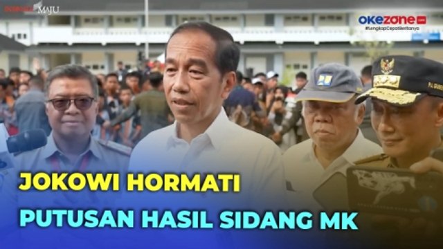 Presiden Jokowi Hormati Putusan MK soal Sengketa Pilpres 2024
