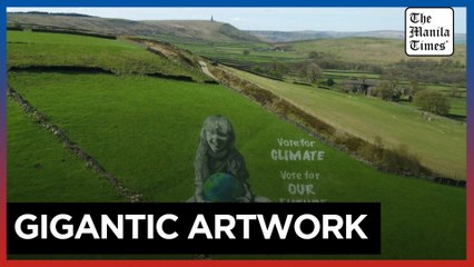 UK Artists Create Stunning Earth Day Mural on Yorkshire Hillside 🌍