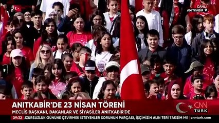 Türkiye 23 Nisan'ı kutluyor... Anıtkabir'de 23 Nisan töreni