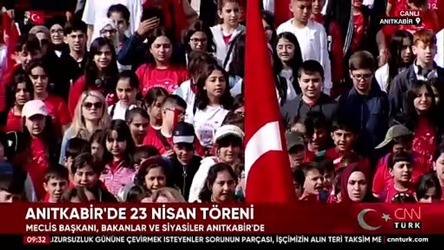 Türkiye 23 Nisan'ı kutluyor... Anıtkabir'de 23 Nisan töreni