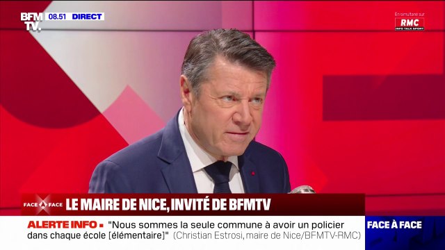 Sécurité à Nice pour les JO: Je n'ai aucune inquiétude même si nous devons être extrêmement vigilants assure Christian Estrosi, maire de Nice