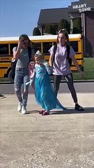 Best Surprise Ever! Princess Dress Can't Stop This Heartwarming Sibling Reunion