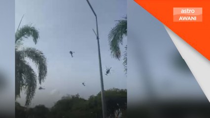 10 maut Helikopter bertembung di Lumut