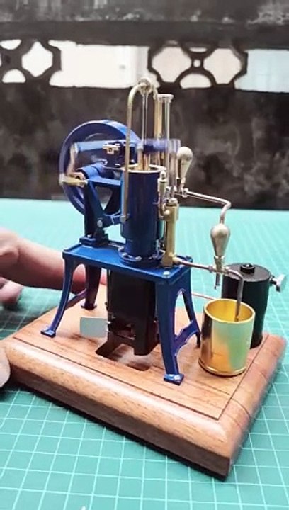 How About Blue RETROL R01 Hot Air Pumping Engine - EngineDIY @enginediy @pum_HD