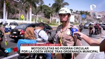 Costa Verde: motociclistas rechazan ordenanza que prohíbe circulación por Circuito de Playas