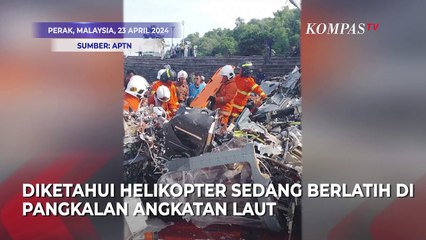 Penampakan Detik-Detik Dua Helikopter Militer Malaysia Tabrakan