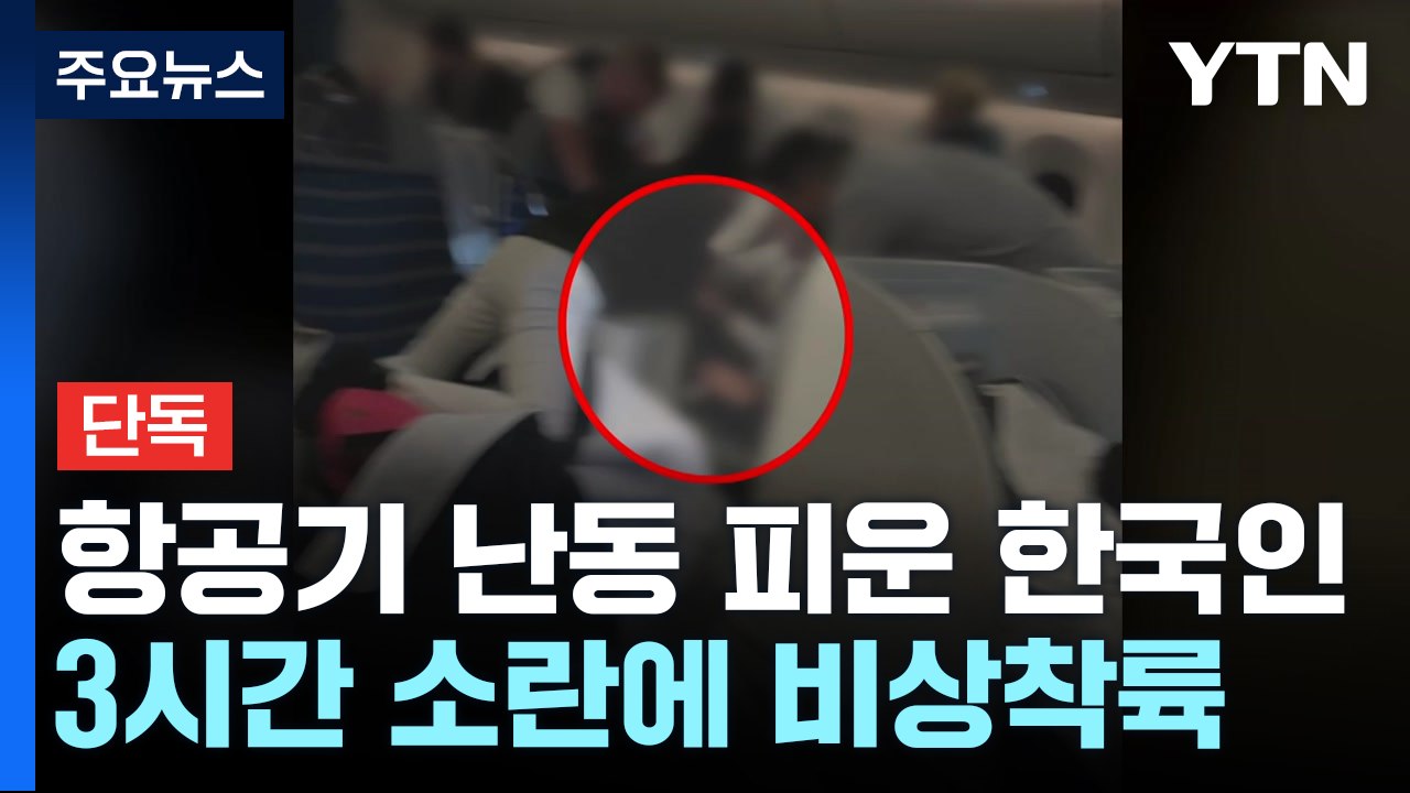 [단독] 항공기 난동 피운 한국인...카자흐스탄에 비상착륙 체포 / YTN