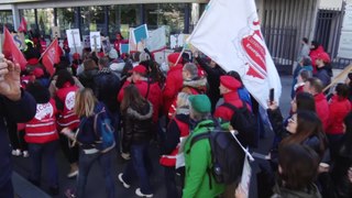 Des milliers d'enseignants de l'ensemble du pays manifestent dans le centre de Bruxelles
