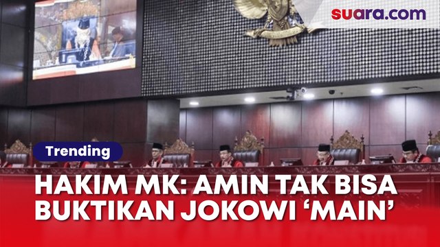 Hakim MK: Anies-Muhaimin Tak Bisa Buktikan Jokowi 'Bermain' Di Pencalonan Gibran